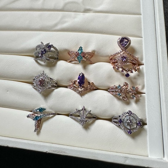 NWT Bomb Party Ring Bundle Size 10 - Picture 3 of 3